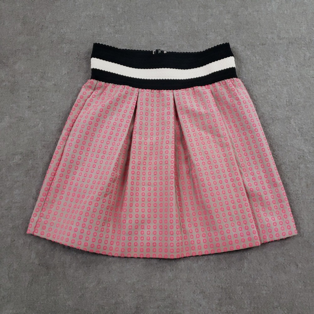 Maeve Skirt Womens‎ Small Pink Dot Pleated A Line Mini Pockets Anthropologie